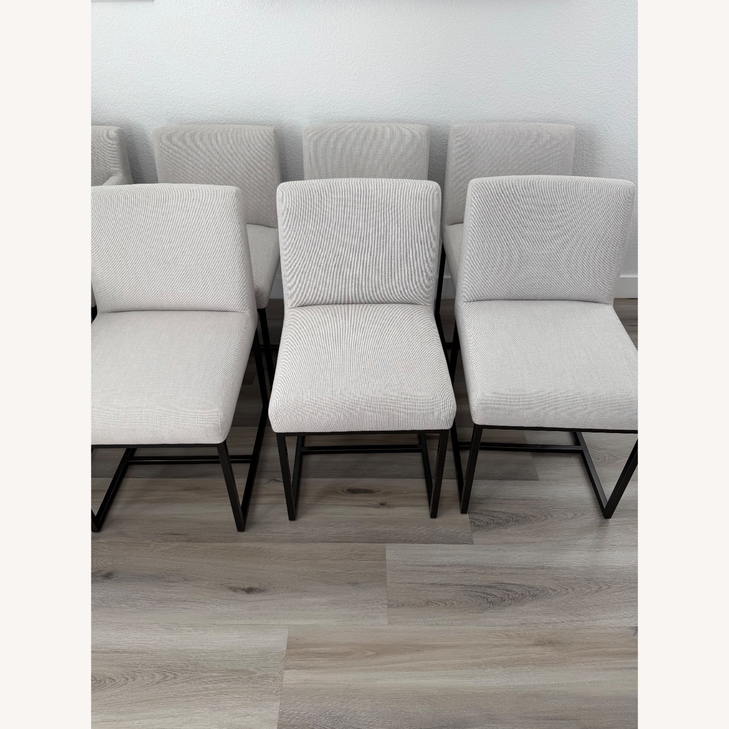 Restoration Hardware Emery Light Gray Dining Chairs - image-1