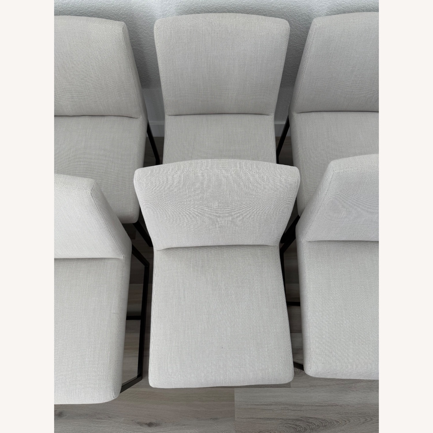 Restoration Hardware Emery Light Gray Dining Chairs - image-3