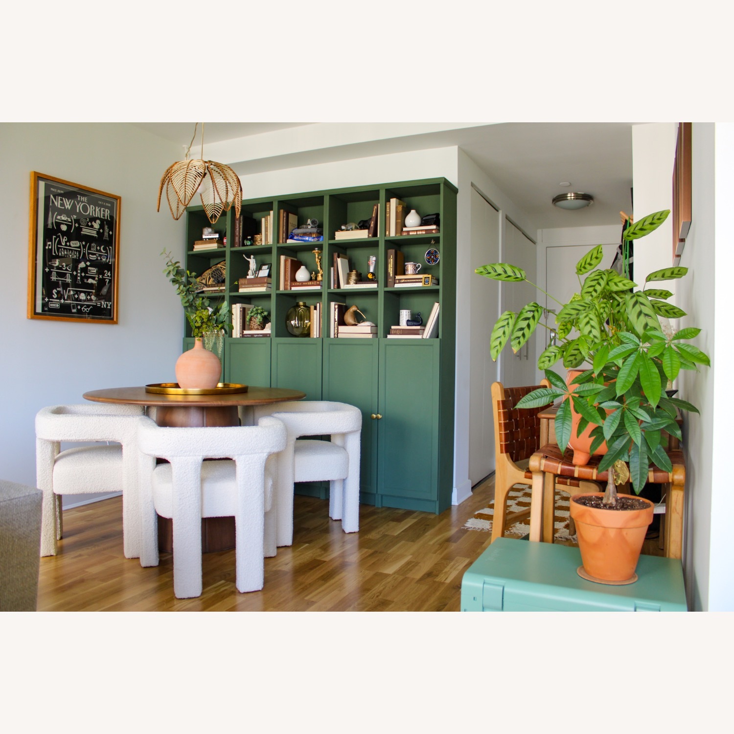 CB2 Ivory Boucle Dining Armchairs (Set of 4) - image-2