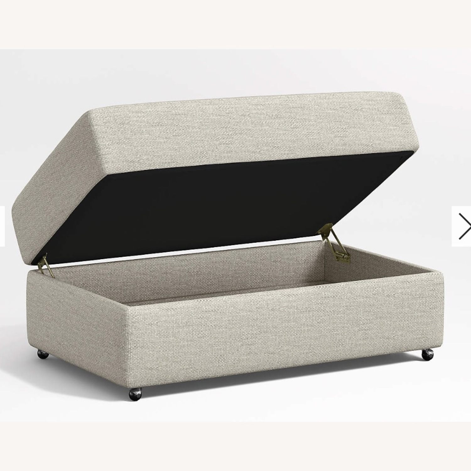 Crate & Barrel Lounge Classic 43" Storage Ottoman - image-4