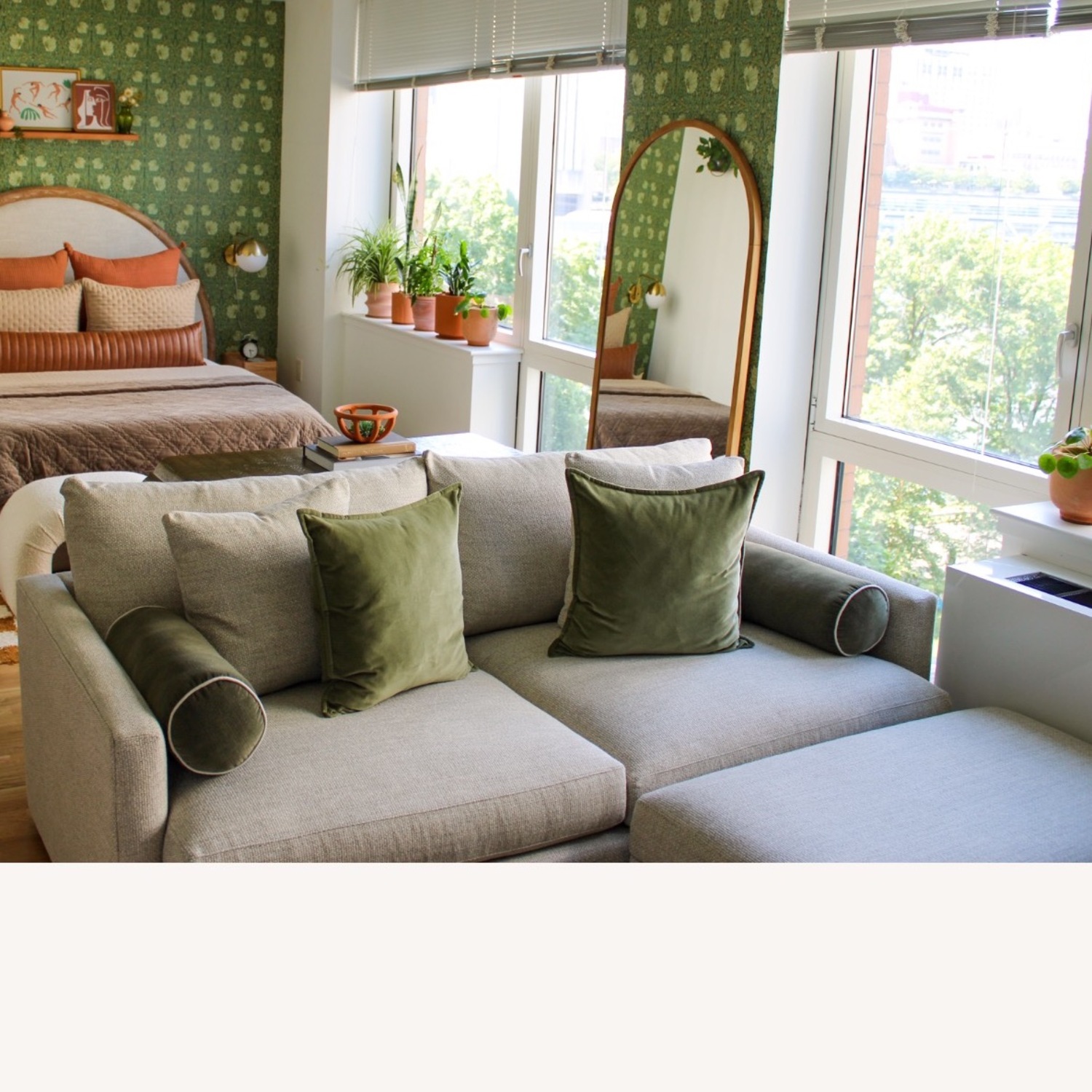 Crate & Barrel Lounge Classic 43" Storage Ottoman - image-1