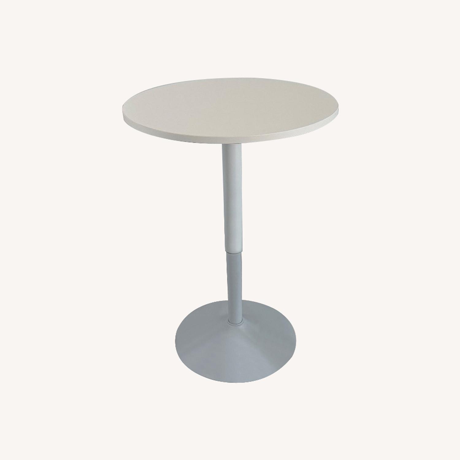 24'' Round Cocktail Bar Table with Metal Base - image-0
