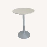 24'' Round Cocktail Bar Table with Metal Base