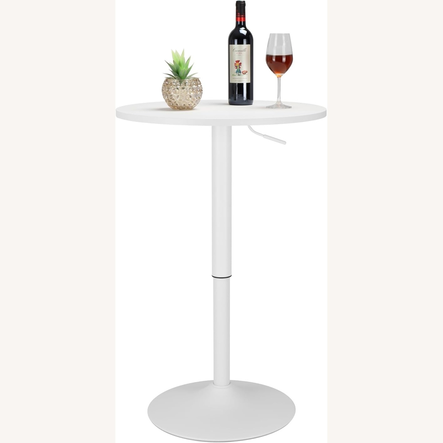 24'' Round Cocktail Bar Table with Metal Base - image-6
