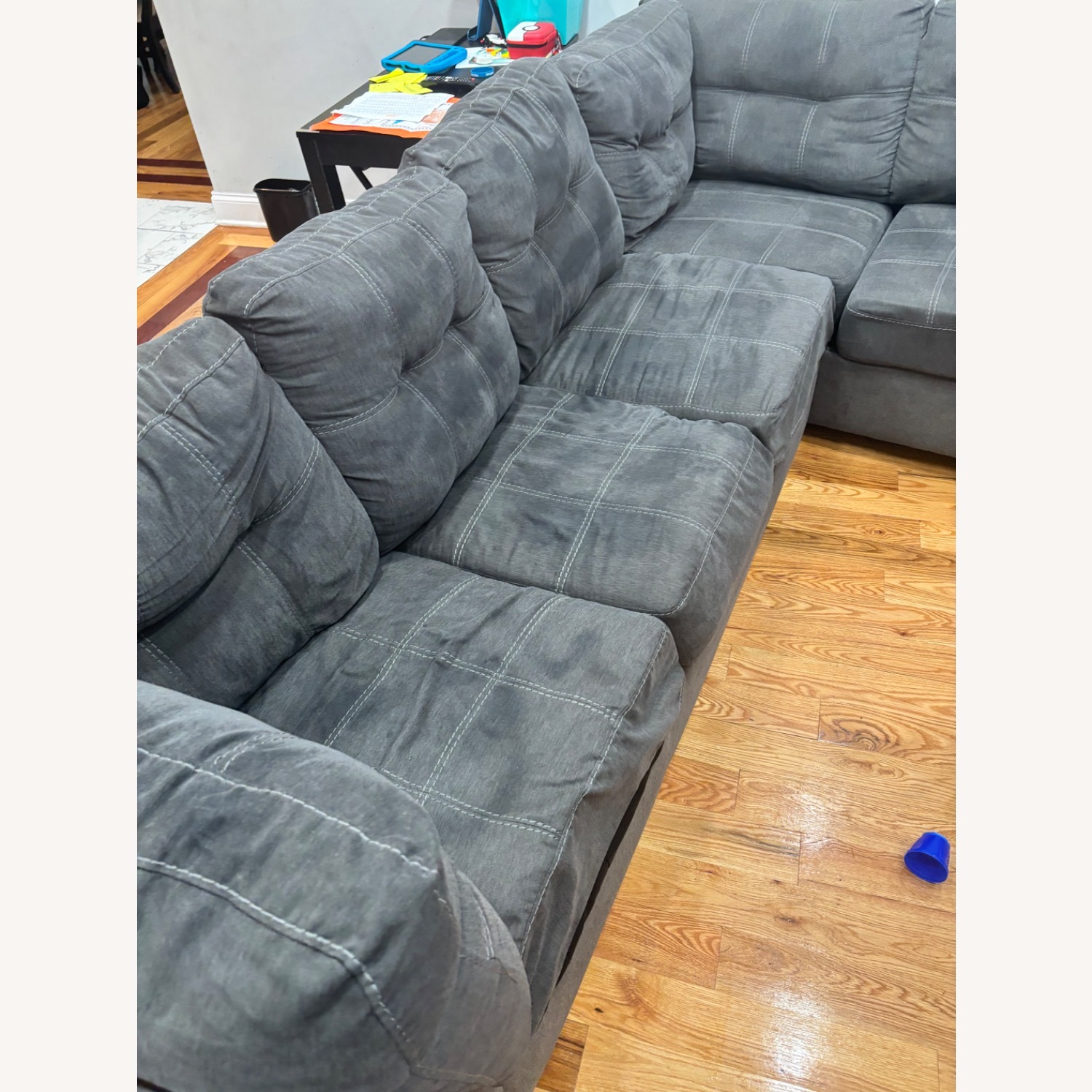 Ashley Furniture Dark Gray Sleeper Sofa - image-1