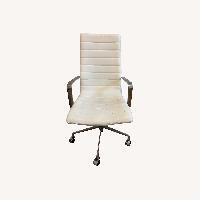 SOHO II White Leather Office Chair