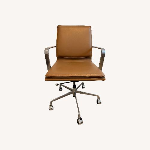 Used Lexi II Light Brown Leather Office Chair for sale on AptDeco
