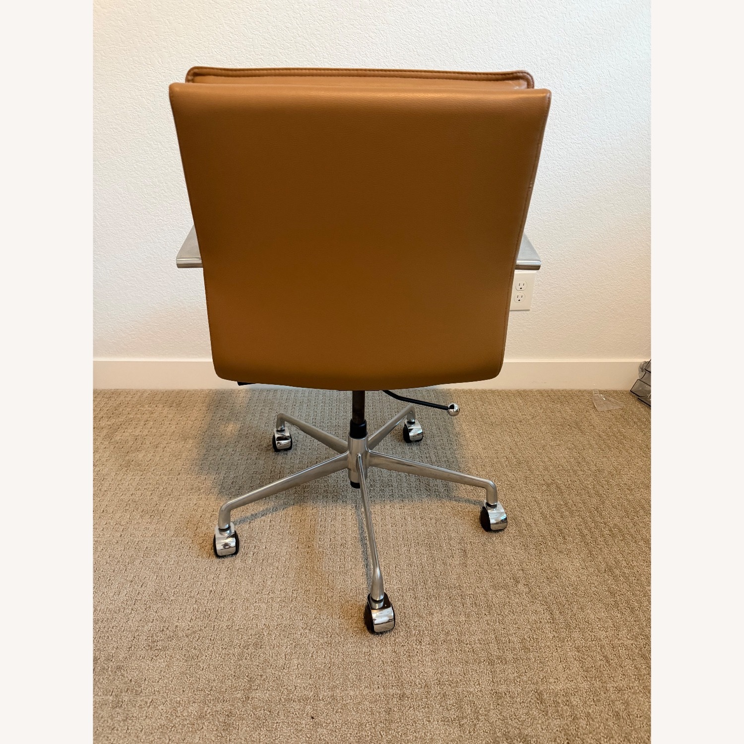 Lexi II Light Brown Leather Office Chair - image-2