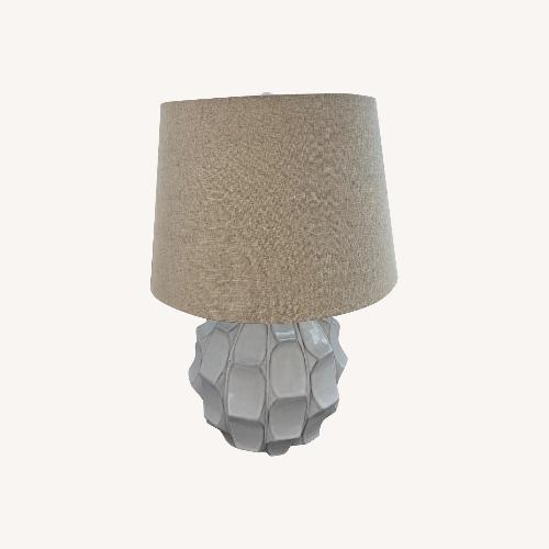 Used Lamps Plus White Ceramic Table Lamp for sale on AptDeco