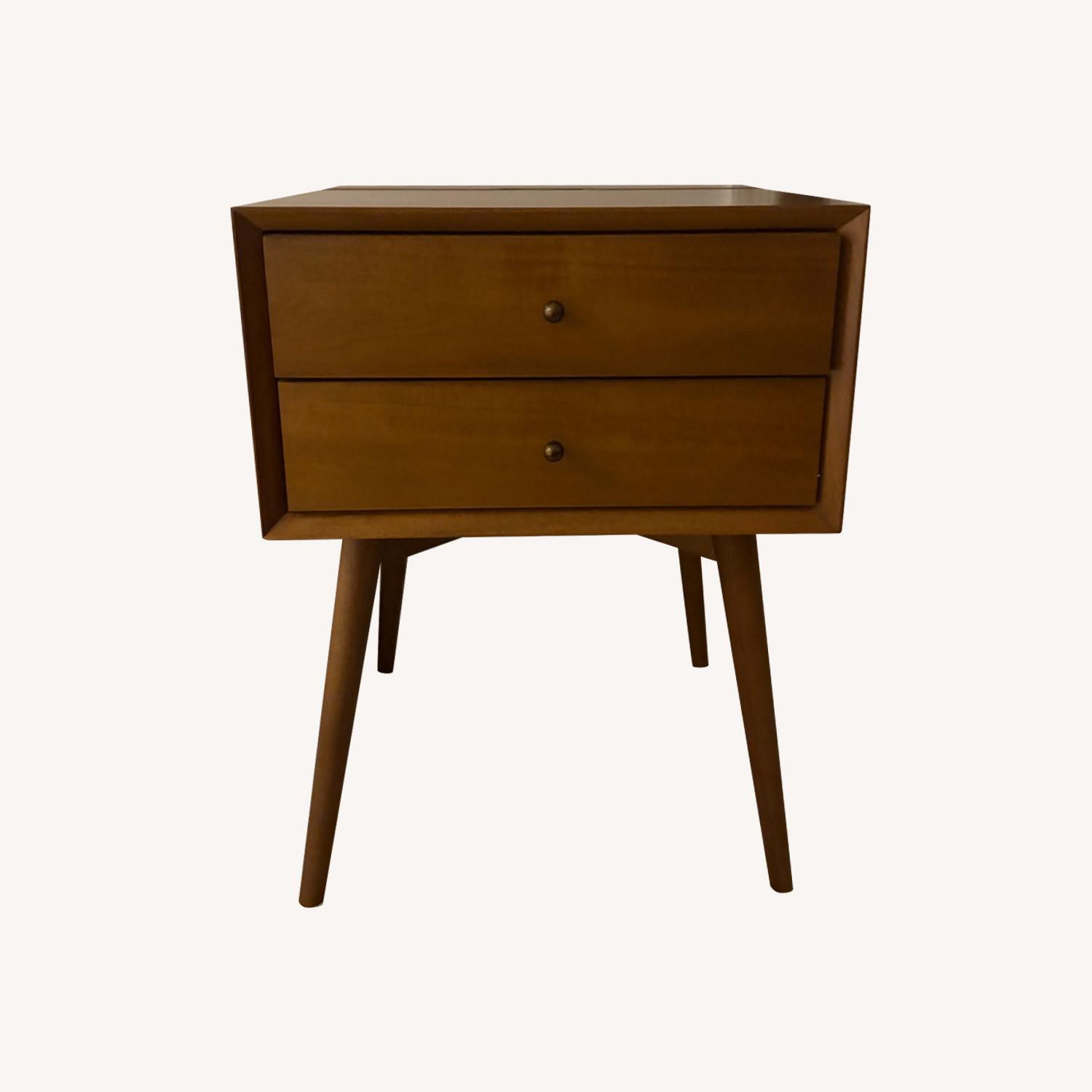 West Elm Mid Century Wood Charging 18” Nightstand - image-0