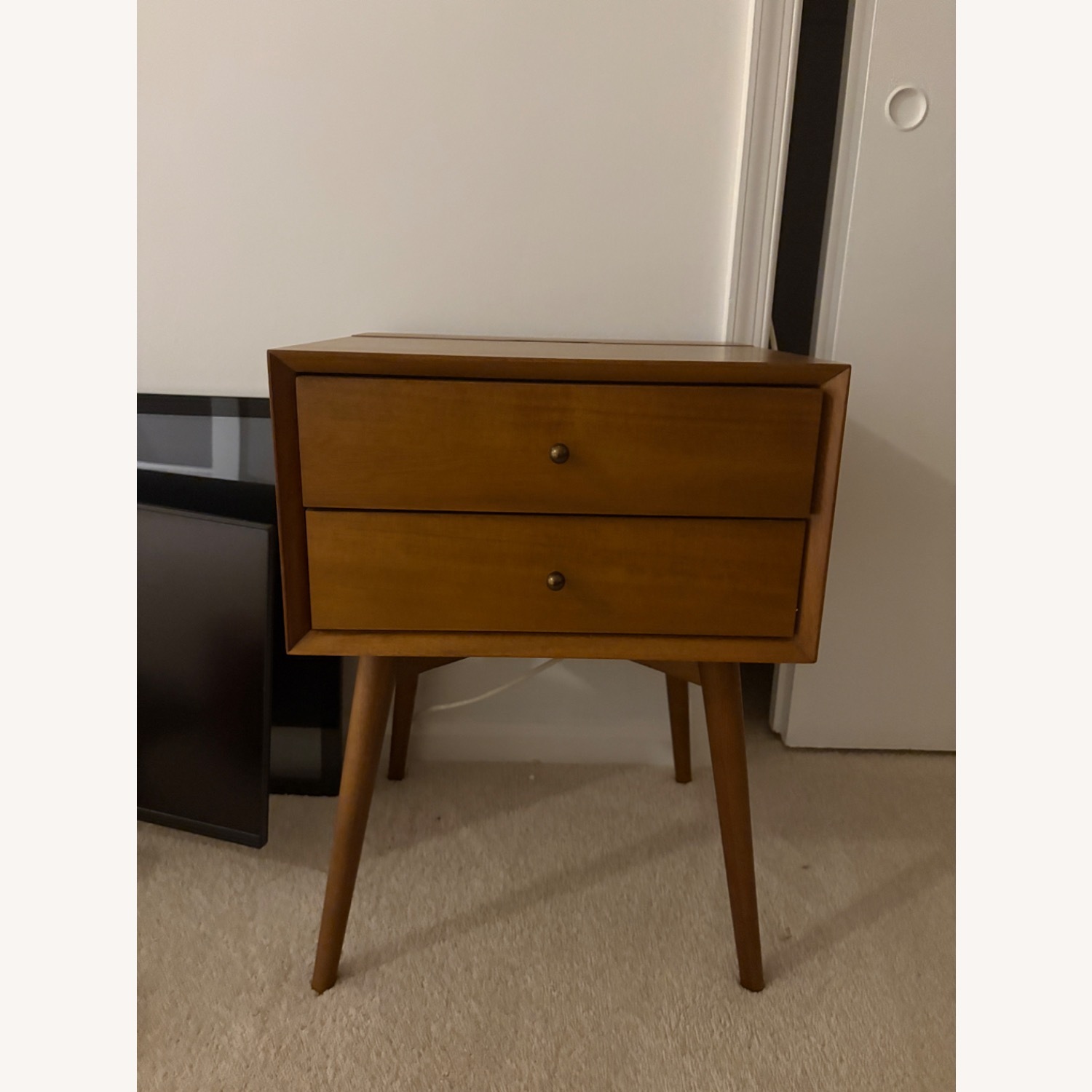 West Elm Mid Century Wood Charging 18” Nightstand - image-3
