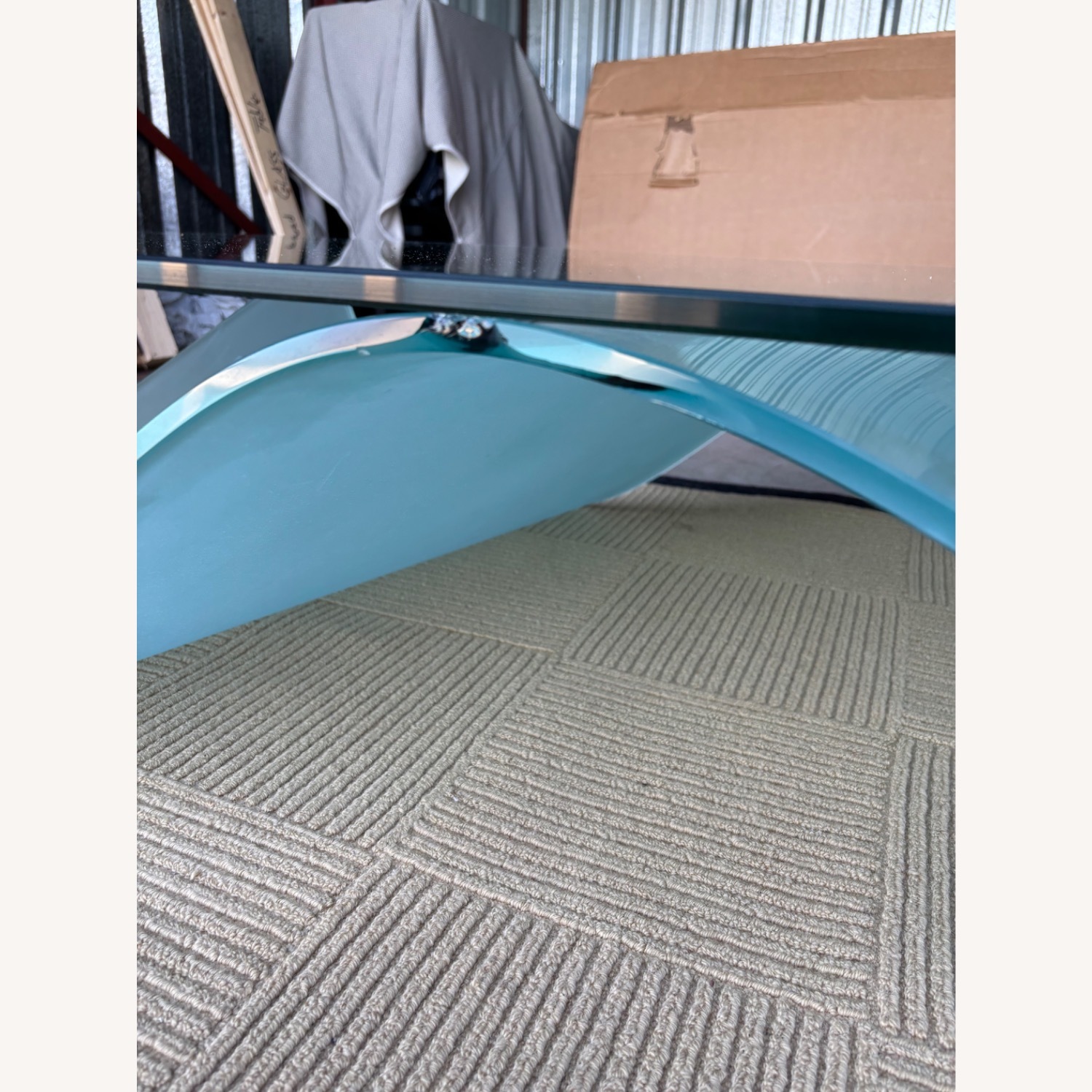 Roch Bobois "The Wave" Glass Coffee Table - image-4