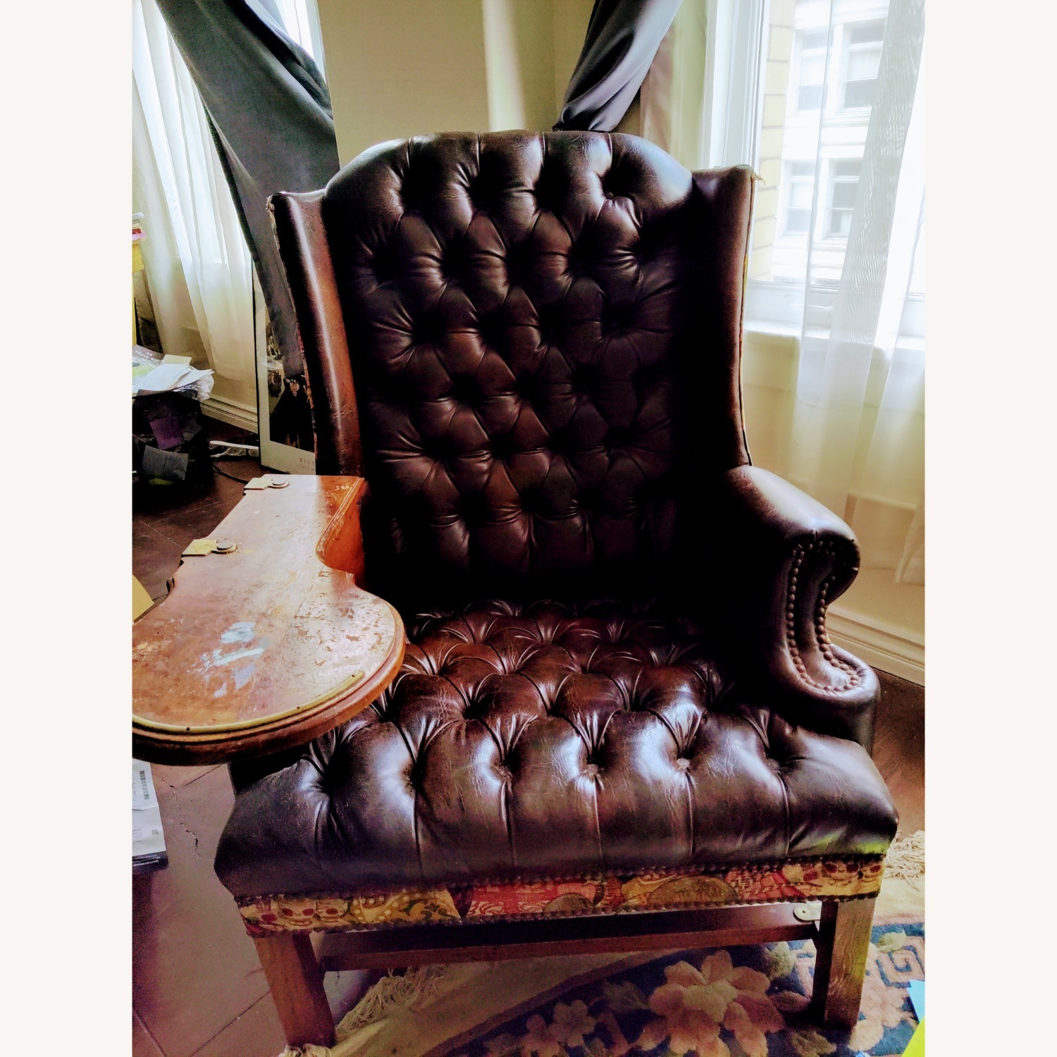 Turkish High Back Leather Chair - image-0