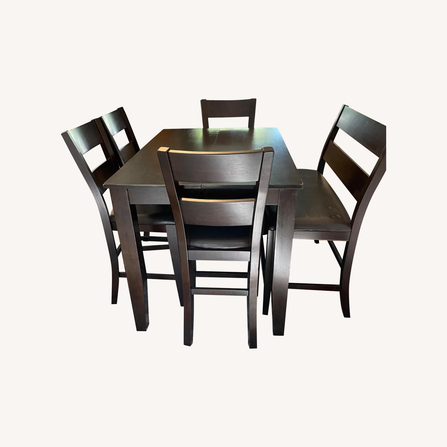 Steve Silver Co. Dark Brown Wood Dining Table - image-0