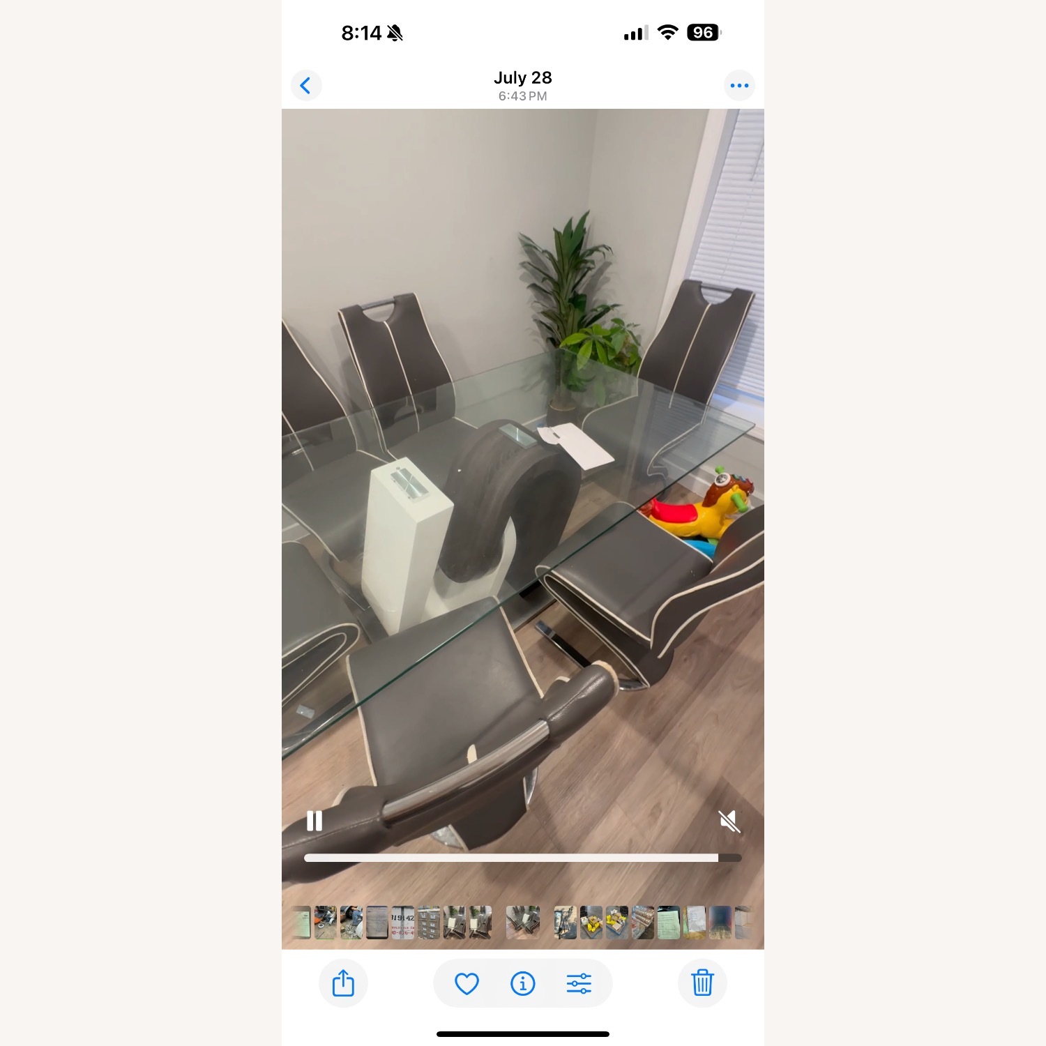 Light Gray Glass Dining Sets - image-3