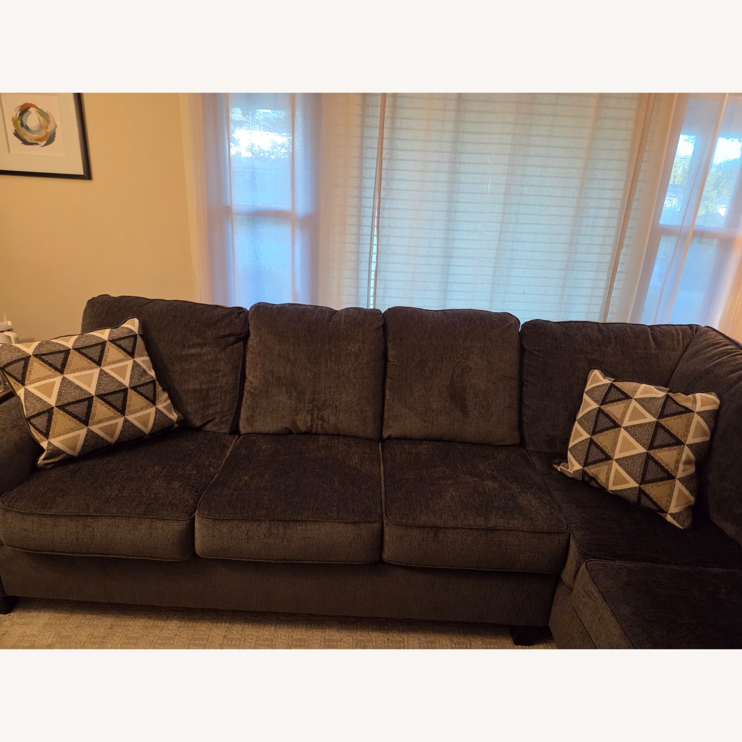 Ashley Furniture Abinger Dark Gray 2 Piece Sectional - image-1