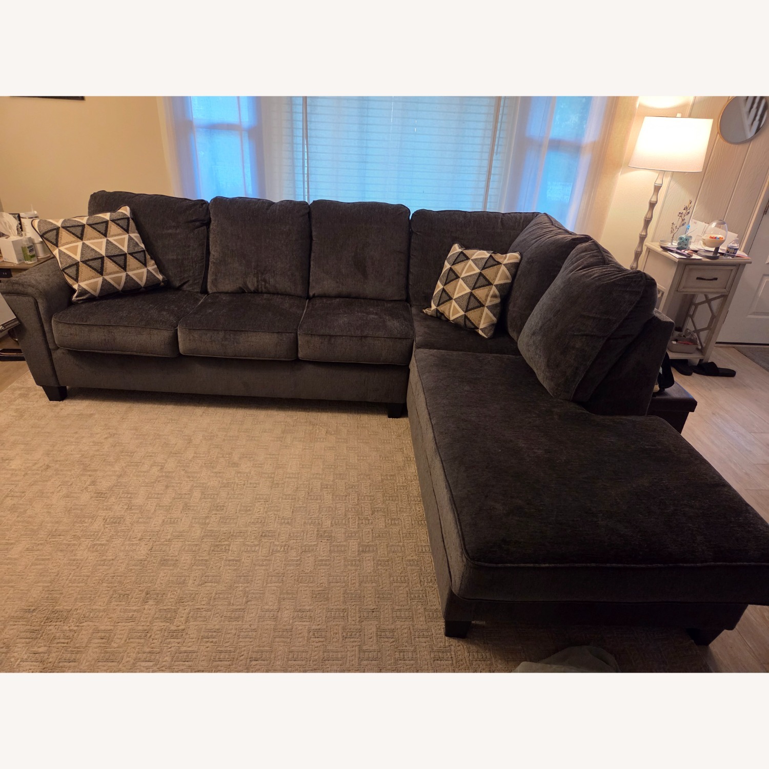 Ashley Furniture Abinger Dark Gray 2 Piece Sectional - image-3