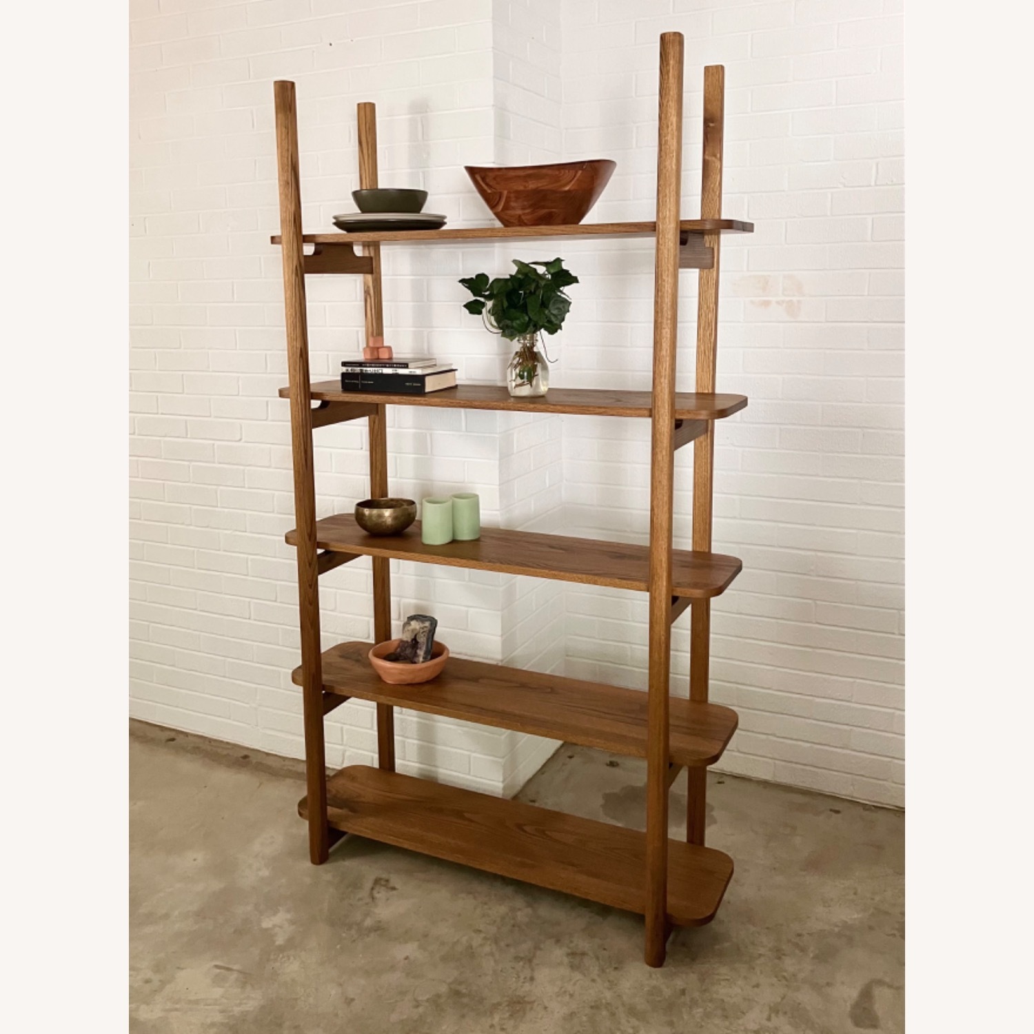 Tayyib Goods Mid-Century Black Locust Shelf - image-1