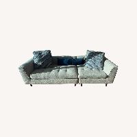 Roche Bobois Light Gray 2 Piece Sectional