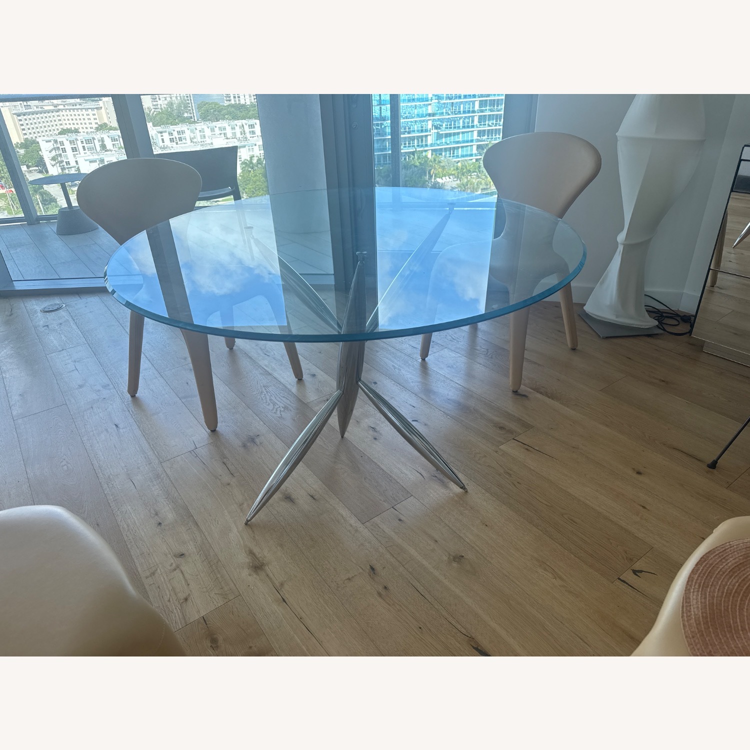 Roche Bobois Glass Dining Table - AptDeco