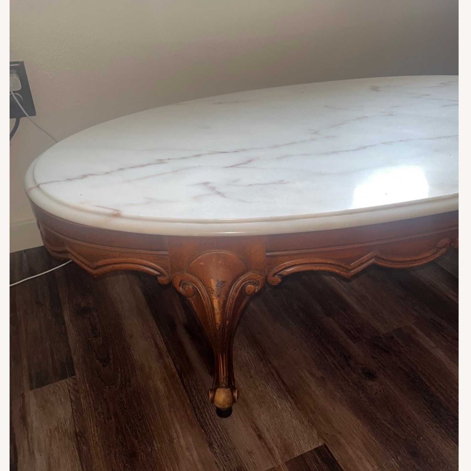 Vintage Heirloom Wieman Marble Coffee Table - image-5