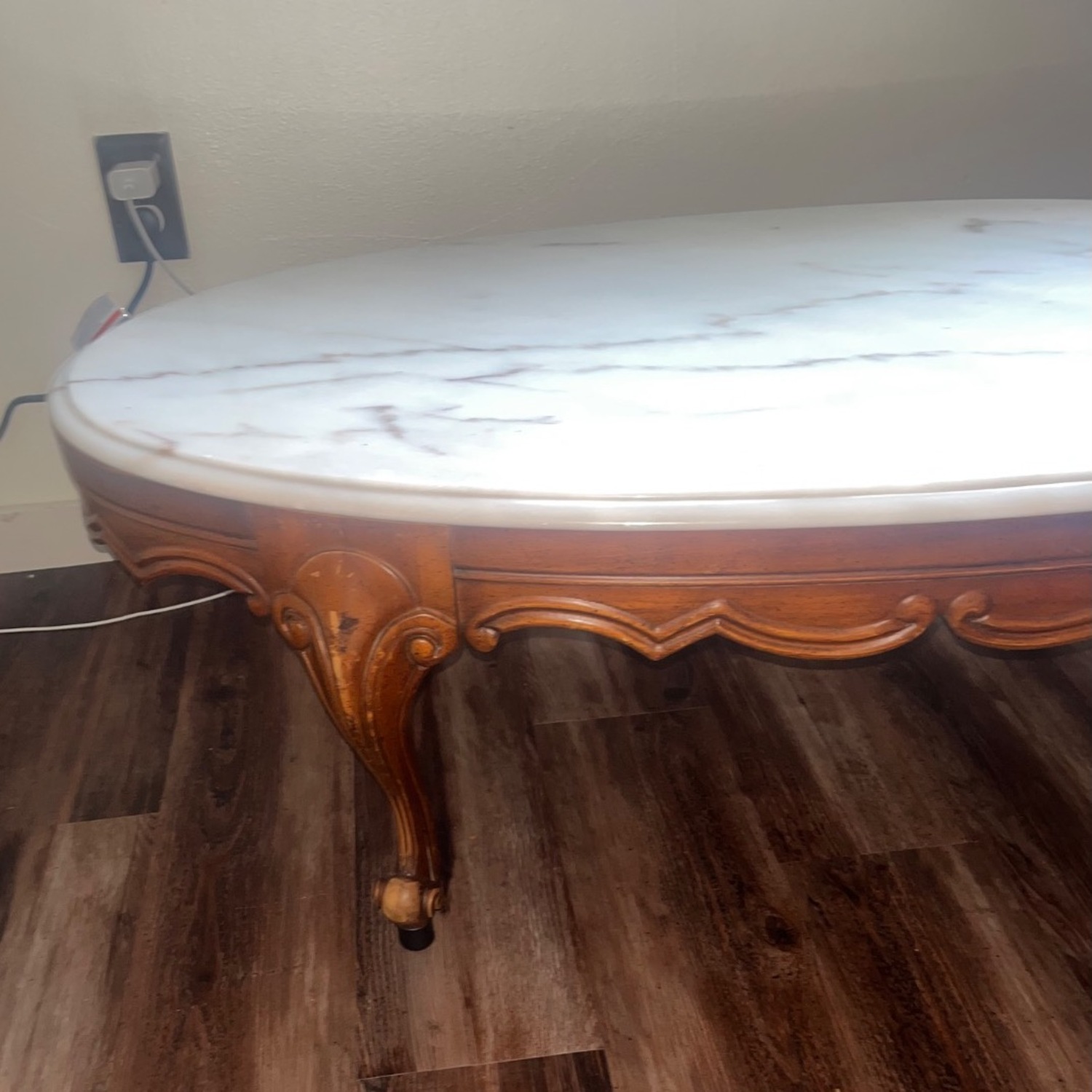 Vintage Heirloom Wieman Marble Coffee Table - image-4