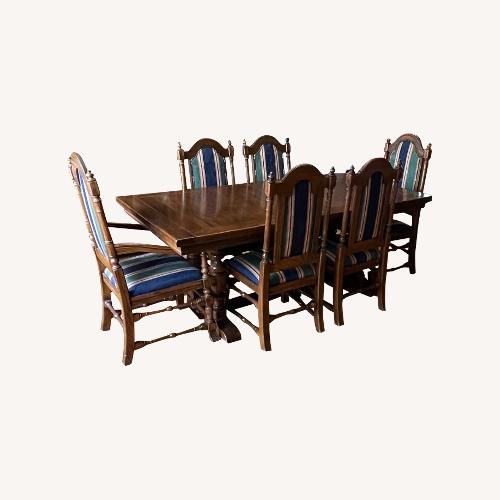 Used Ethan Allen Royal Charter Oak Dining Set for sale on AptDeco