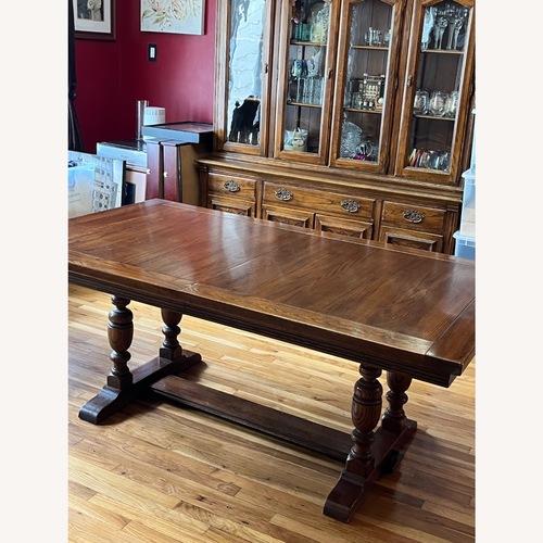 Used Ethan Allen Royal Charter Oak Dining Set for sale on AptDeco