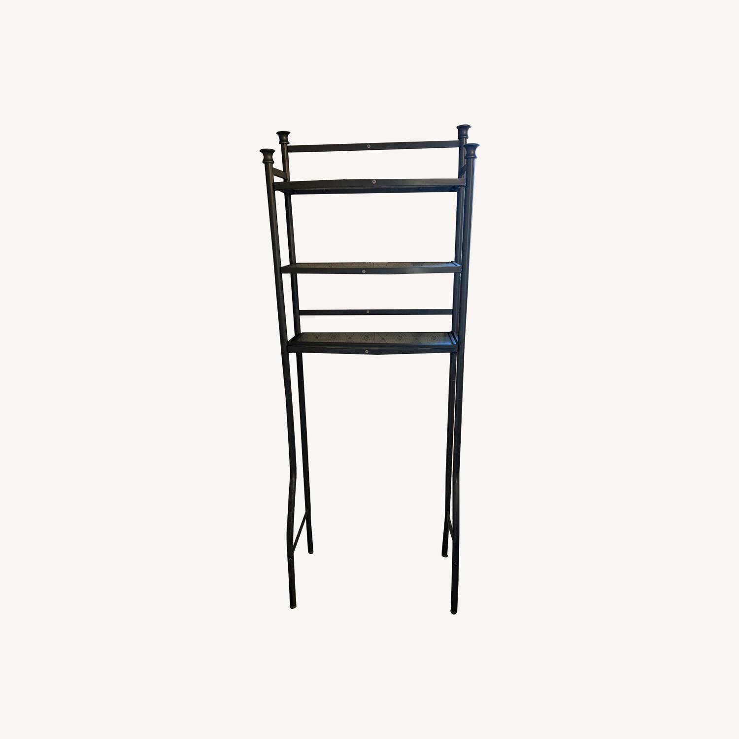 Dark Gray Metal Wall Shelf - image-0