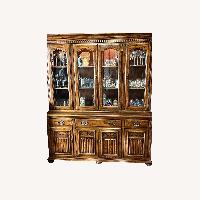 Ethan Allen Royal Charter Oak China Cabinet