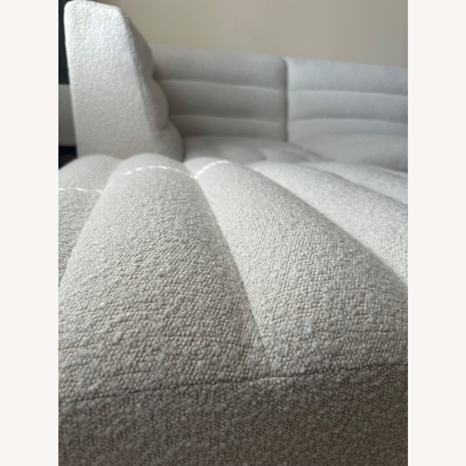 Pb Teen Hudson White Boucle 3+ Piece Sectional - image-4