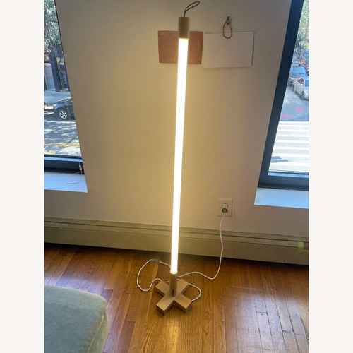 Used Seletti Linea Floor Lamp - White incl. Base for sale on AptDeco