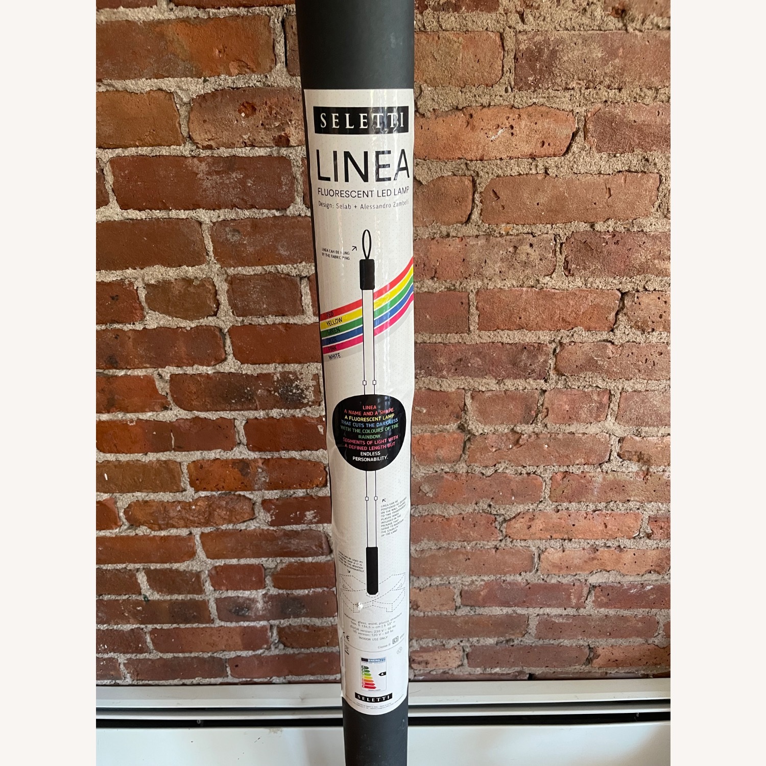 Seletti Linea Floor Lamp - White incl. Base - image-5