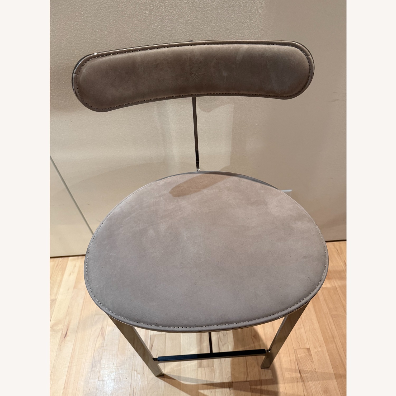 Park Place Bar Stools - Suede Grey (3) - image-6