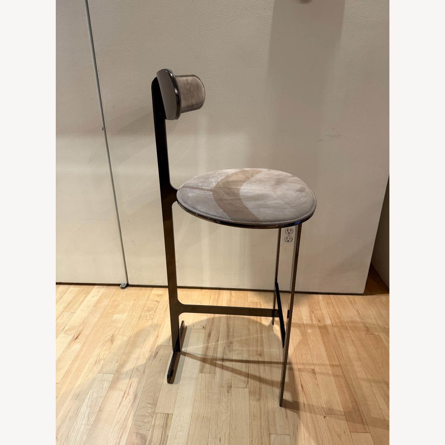 Park Place Bar Stools - Suede Grey (3) - image-5