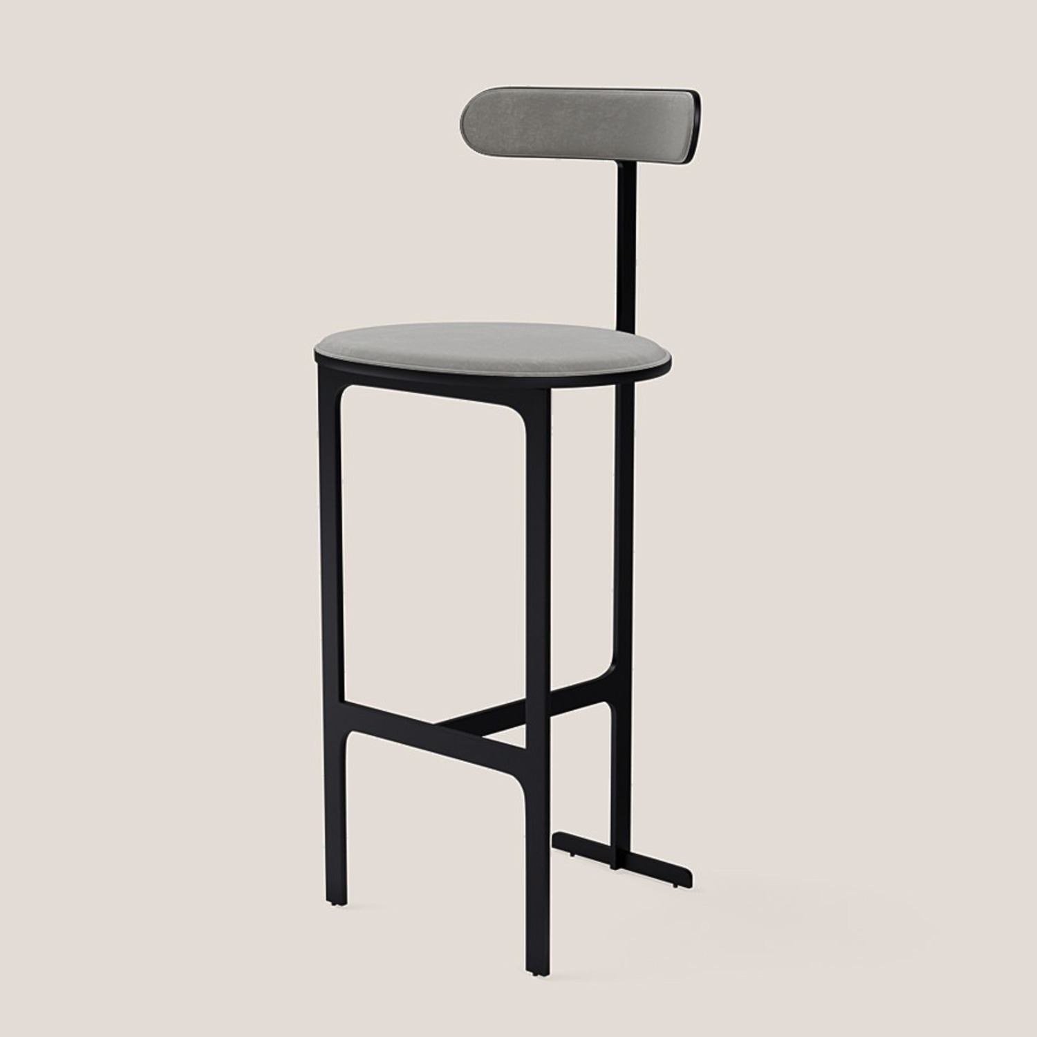 Park Place Bar Stools - Suede Grey (3) - image-1