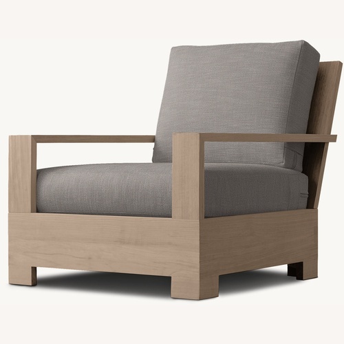 Used Restoration Hardware Belvedere Teak Lounge Chair for sale on AptDeco