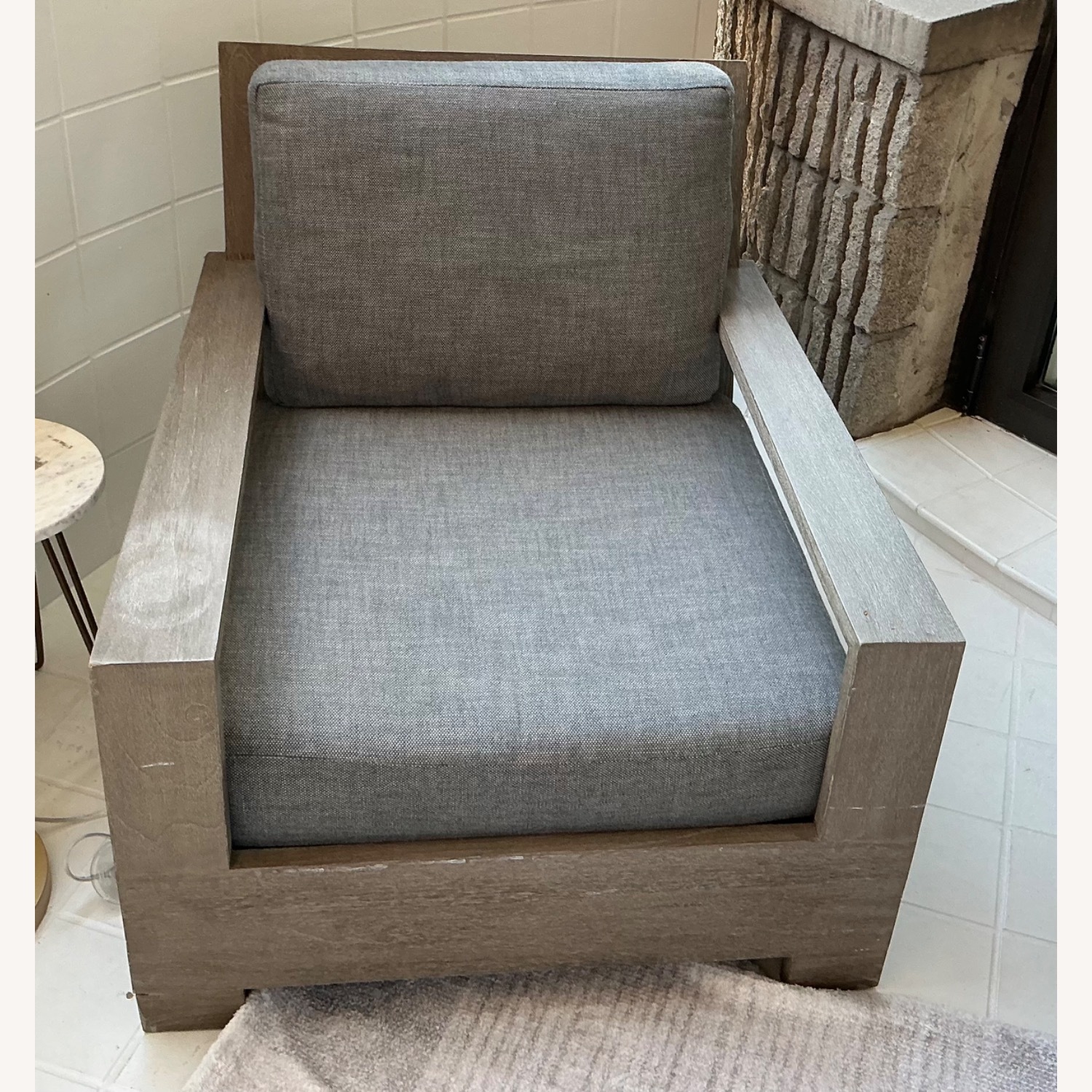 Restoration Hardware Belvedere Teak Lounge Chair - image-1