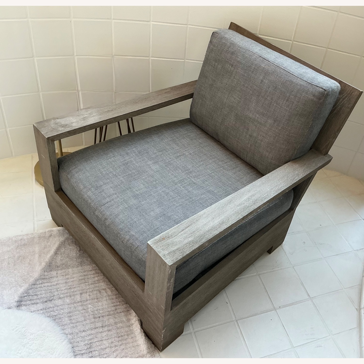 Restoration Hardware Belvedere Teak Lounge Chair - image-2