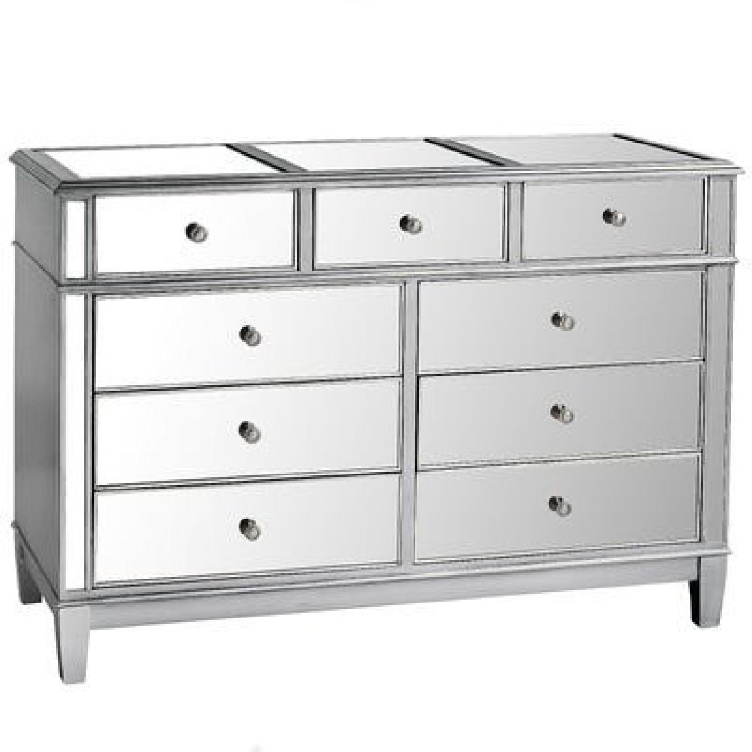 pier 1 silver dresser Pier 1 Silver Mirrored Glass Dresser