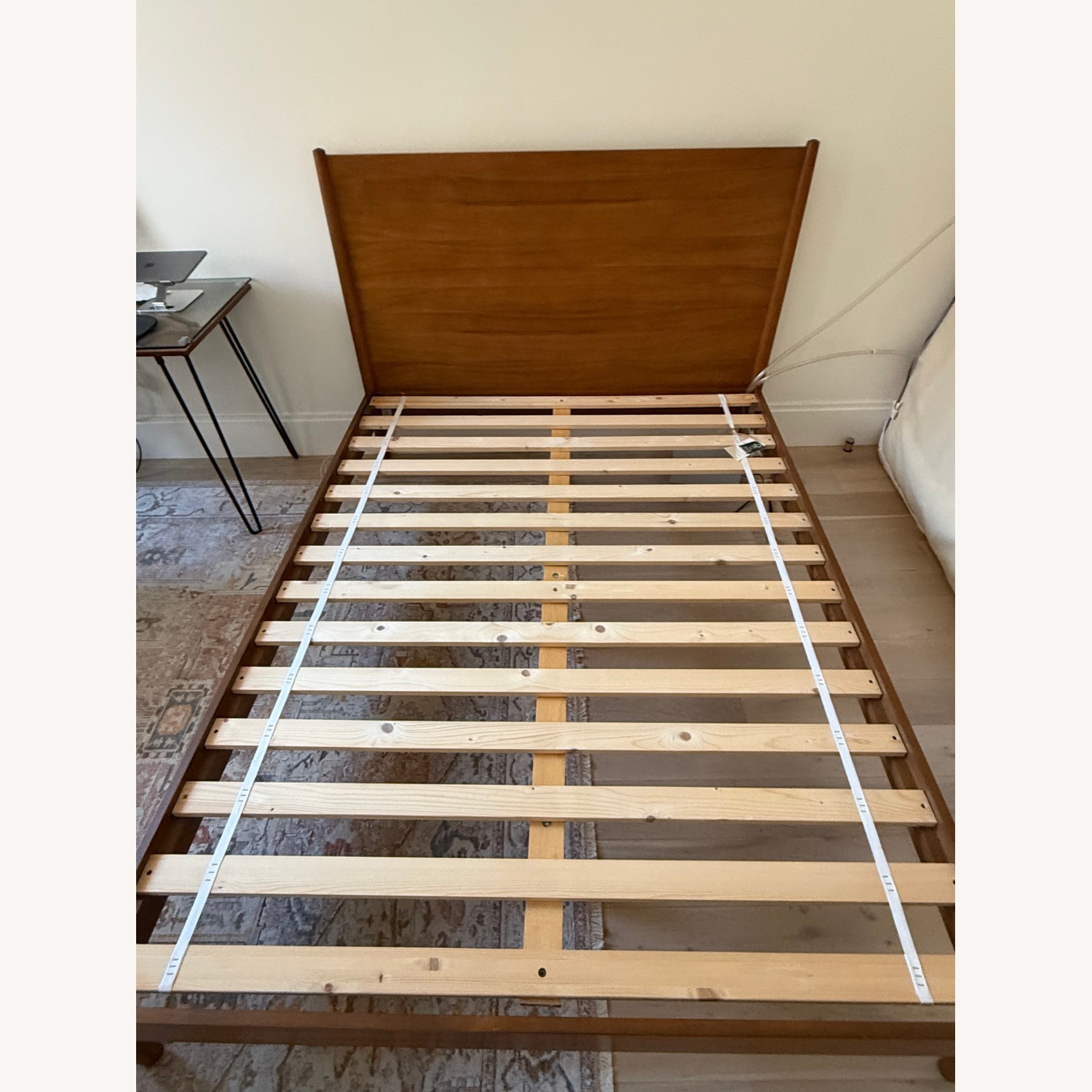 West Elm Dark Brown Mid-Century Bed - image-5