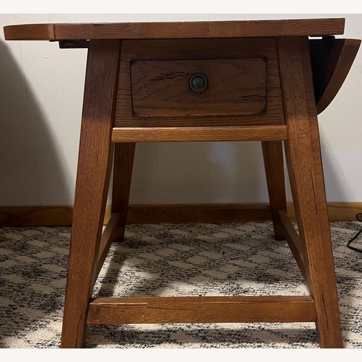 Broyhill Furniture Solid Wood Drop Down Leaf Table - image-2