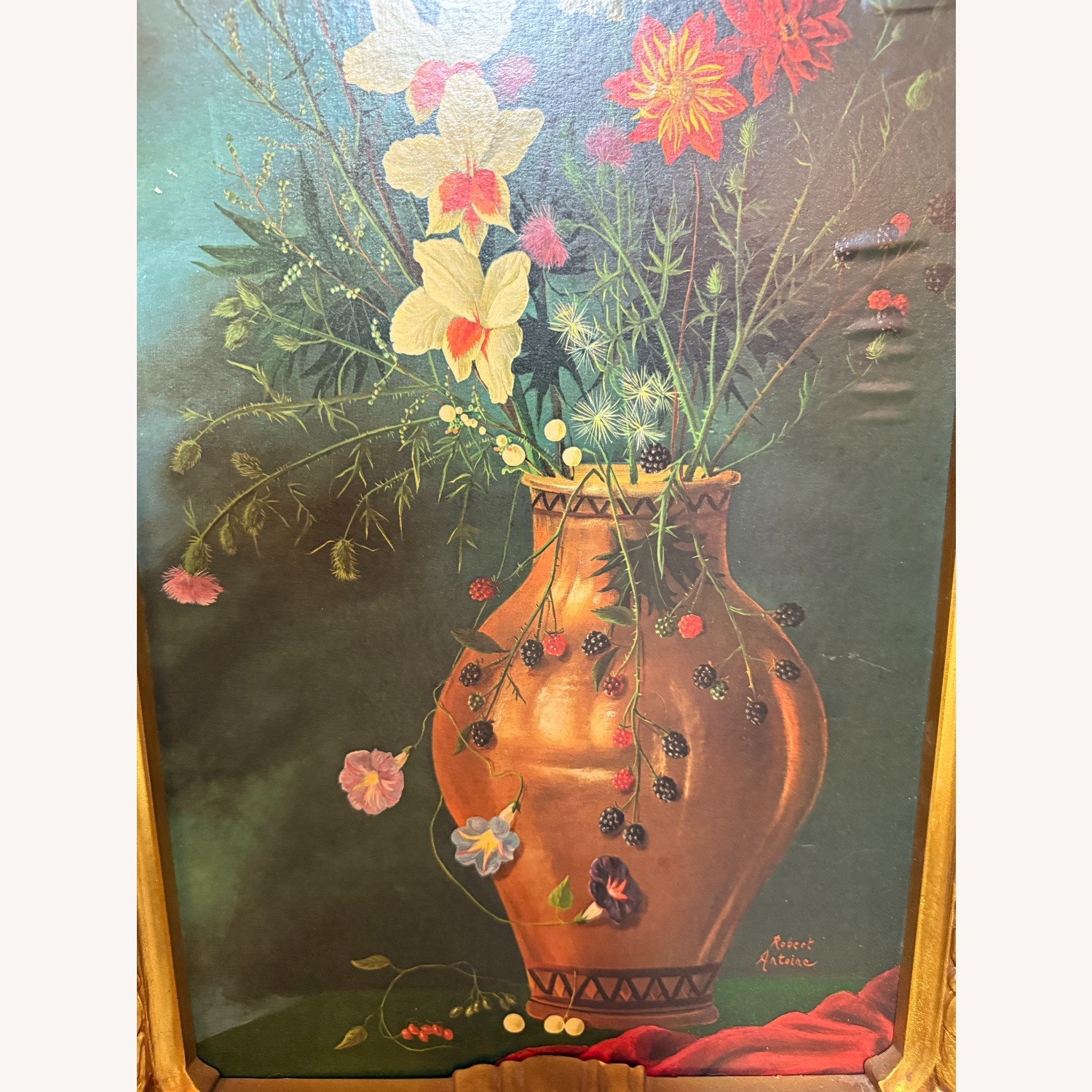 Pair of Vintage Robert Antoine Floral Prints - image-6