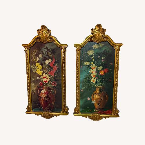 Used Pair of Vintage Robert Antoine Floral Prints for sale on AptDeco