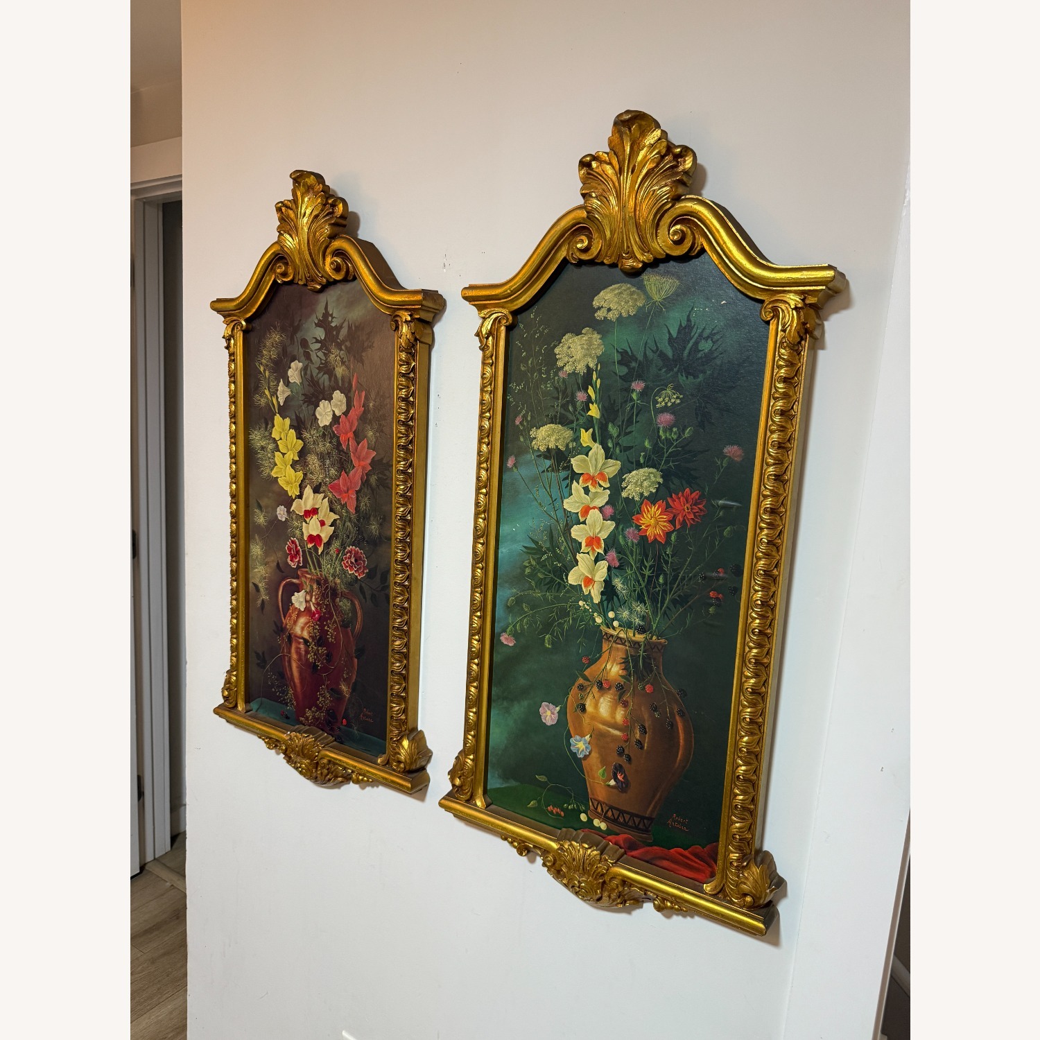 Pair of Vintage Robert Antoine Floral Prints - image-2
