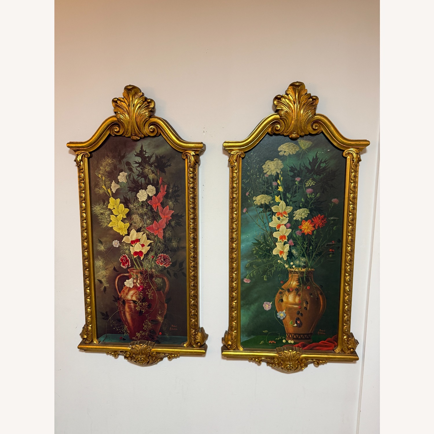 Pair of Vintage Robert Antoine Floral Prints - image-9