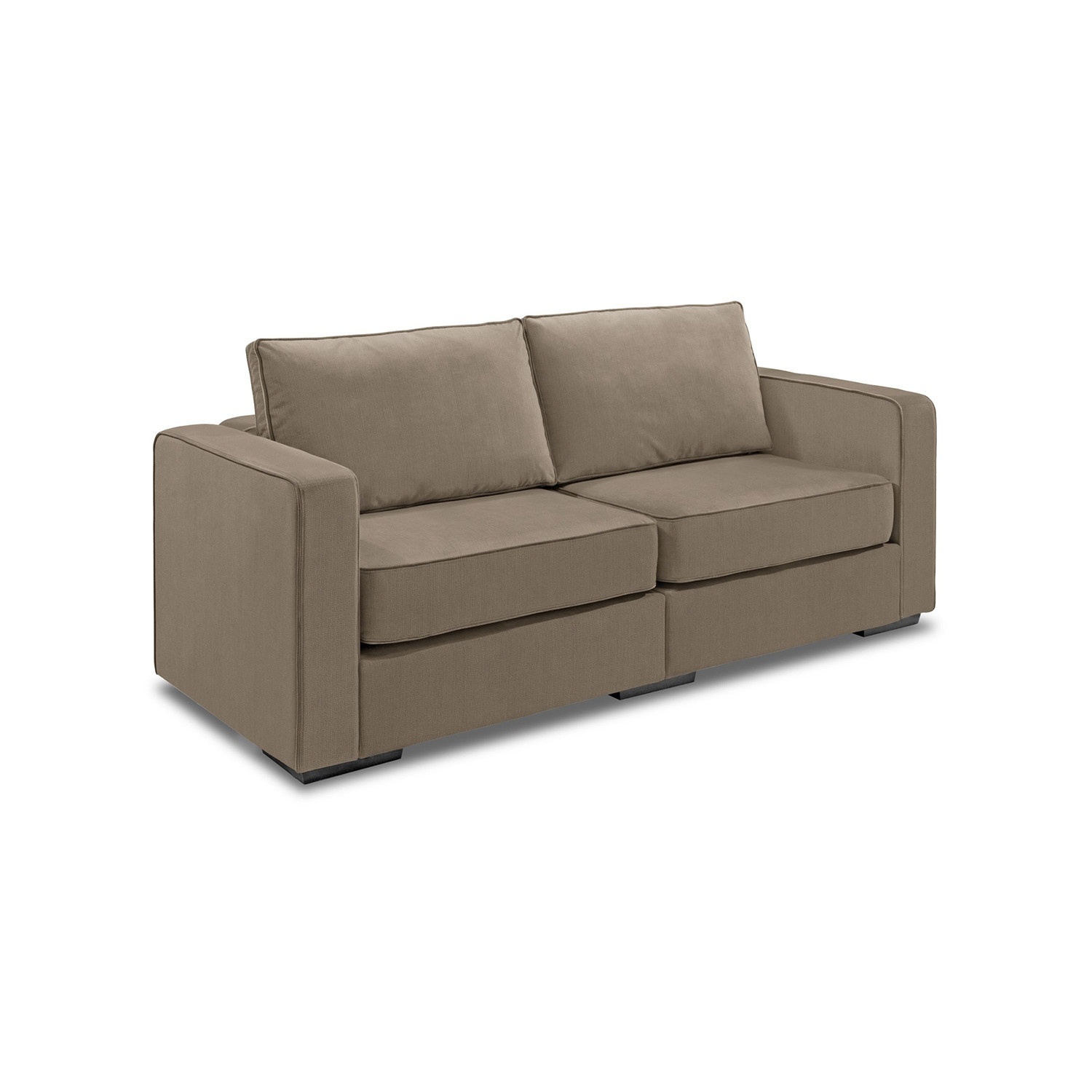 Lovesac Sactional Stone Solid Polylinen - image-0