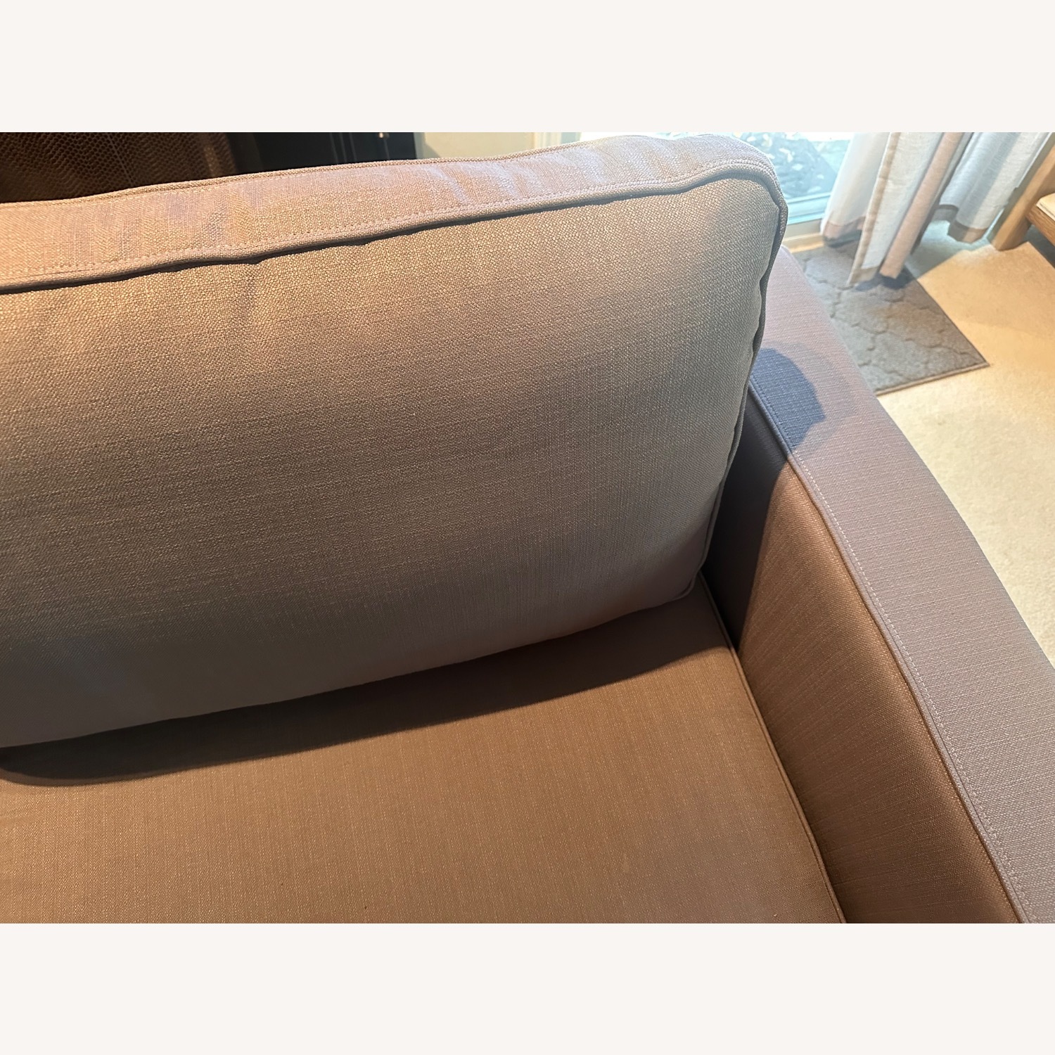 Lovesac Sactional Stone Solid Polylinen - image-4