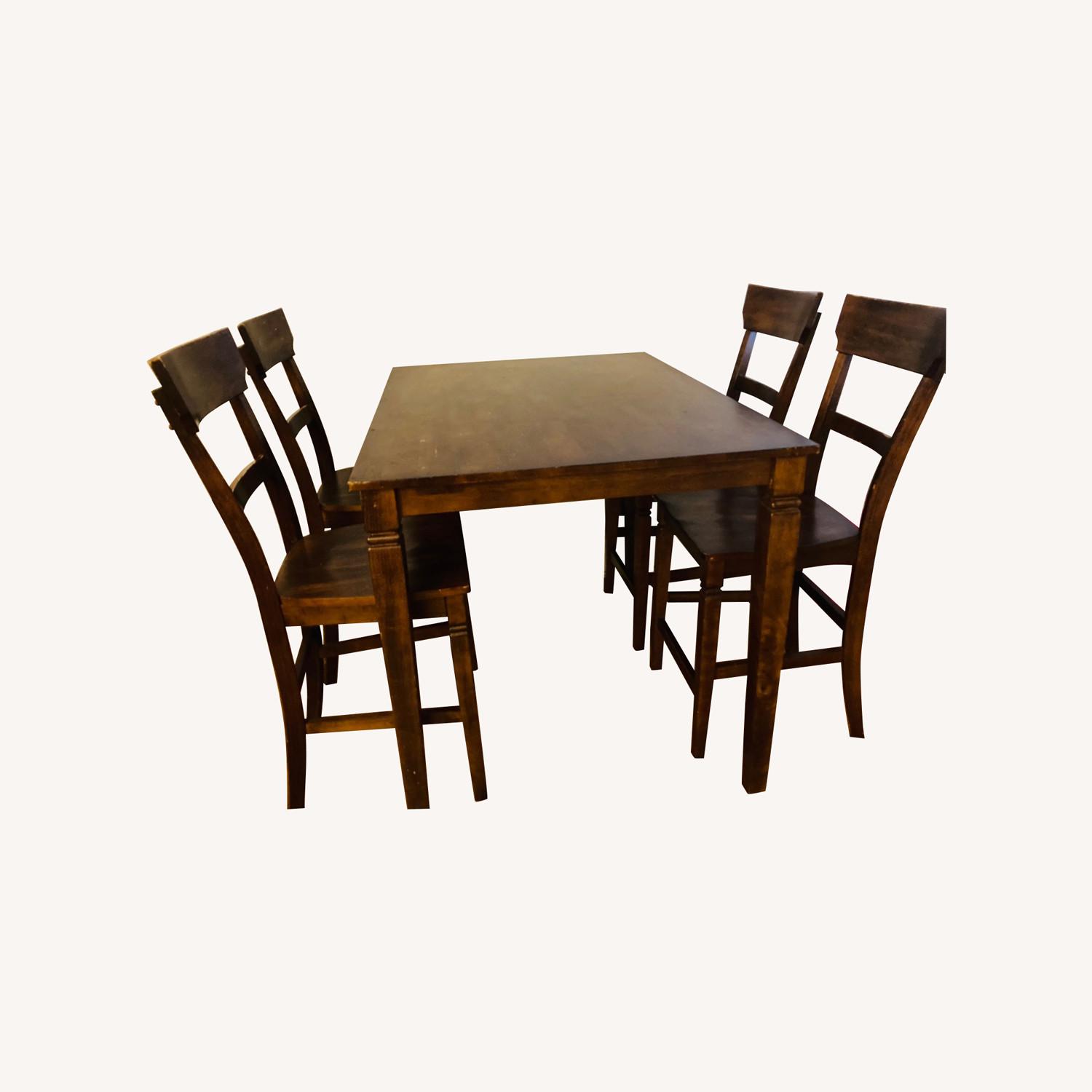 Vintage/Antique Finds Dark Brown Wood Dining Sets - image-0