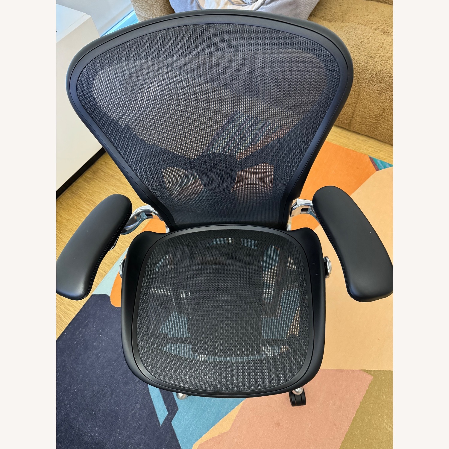 Herman Miller Aeron Black Leather Office Chair - image-2